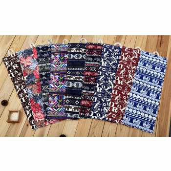 Murah MARCO Bohemian Tas Pensil Gulung Canvas 48 Slot 20.5x55cm - EN-71