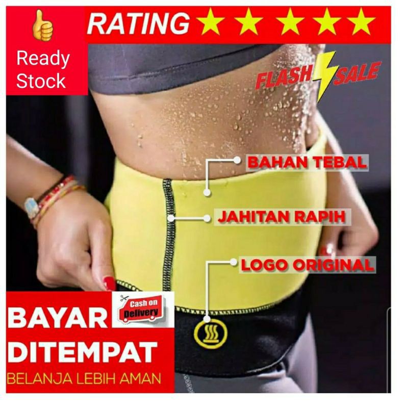 HOT SHAPER SLIM WAIST - KORSET PELANGSING PERUT PENGHANCUR LEMAK PERUT / HOT SHAPE TANPA PENGAIT ATAU TANPA PEREKAT