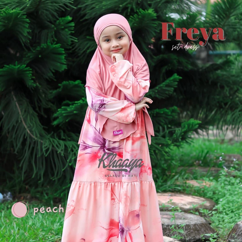 Baju gamis anak/FREYA set dress