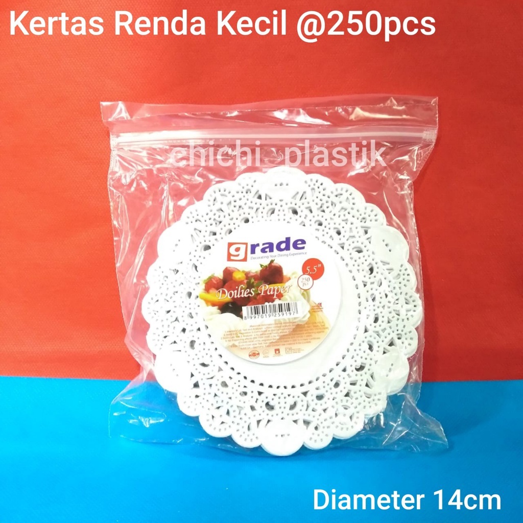 kertas renda kecil pack putih kertas dollies kertas penutup nasi hajatan