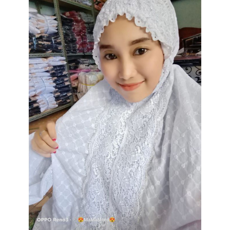 mukena katun bentol terusan