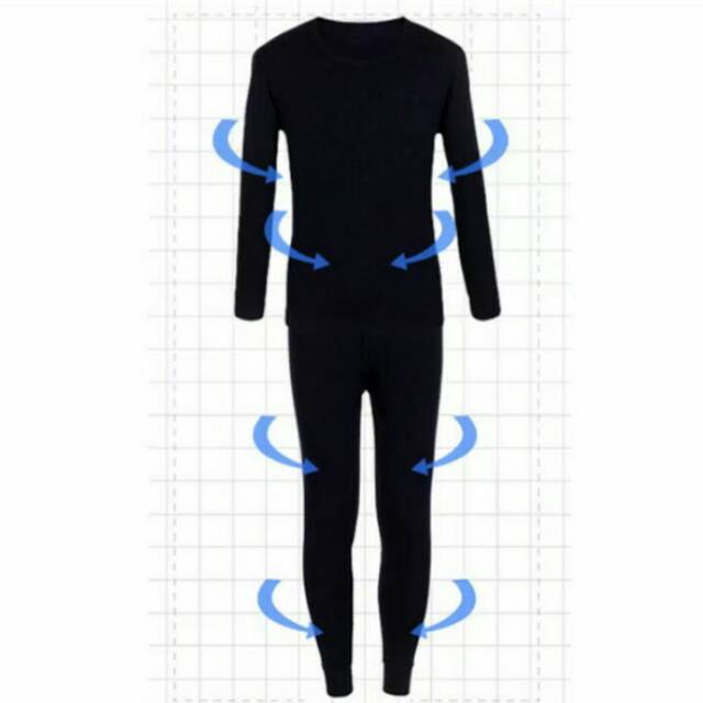 Set baju  celana musim dingin longjohn pria  underwear