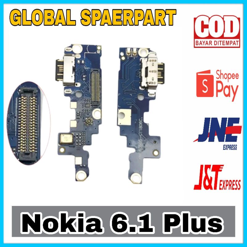 Papan Flexible Charger Konektor Casan / Konektor Charger Nokia 6.1 Plus