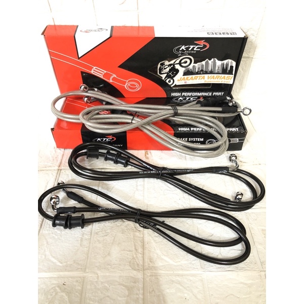 Paket Selang Rem Ktc Racing Original Nmax Non Abs selang rem nmax non abs serat carbon