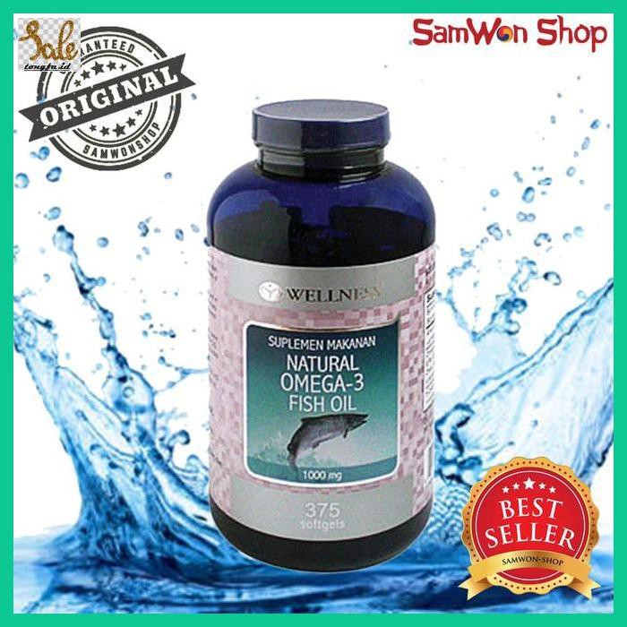 Balankeke- Wellness Fish Oil Omega 3 Isi 375 Capsul - Minyak Ikan -Aslii.