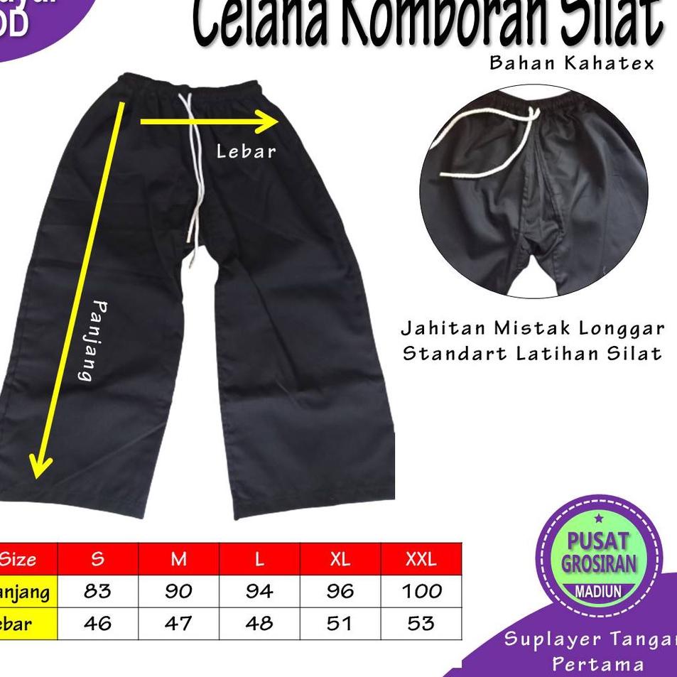 Lagi Tren.. Celana Silat - Celana Pencak Silat - Celana Komprang Silat - Celana Sakral IPSI Latihan