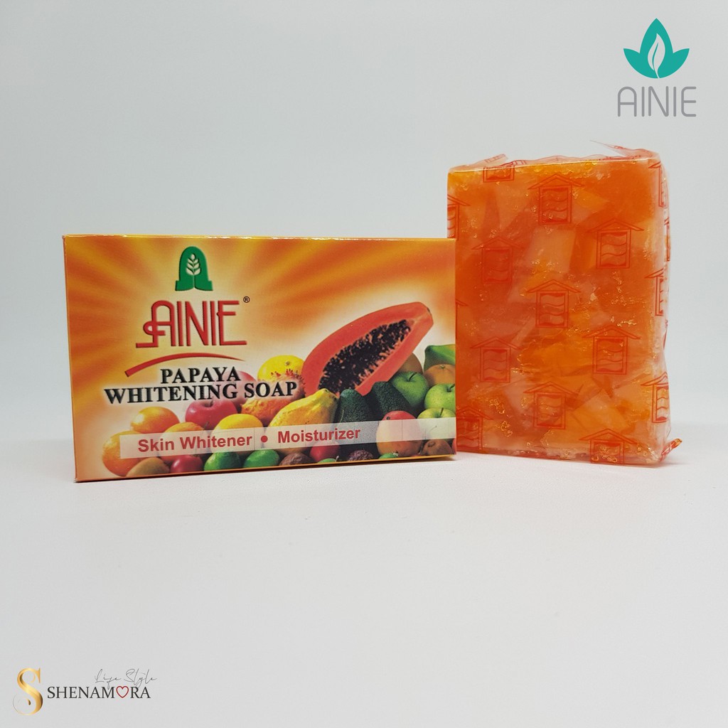 Ainie Sabun Trans White Papaya Vit. A, B, C &amp; E - 135 Gram