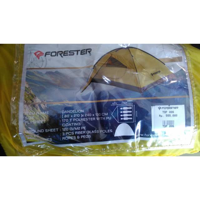 [REAL PIC] TENDA 4 ORANG FORESTER DANDELION
