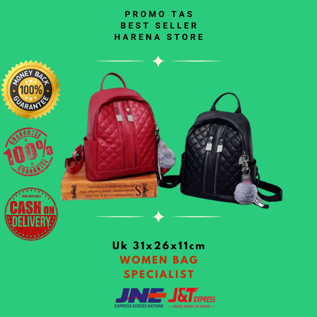 Tas Ransel Punggung Backpack Wanita Cewek Cewe Stylish Backpack Mini Kecil Korea Impor import