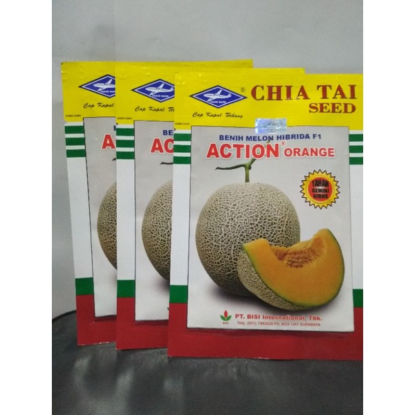 Benih Melon Action Orange 550 Biji