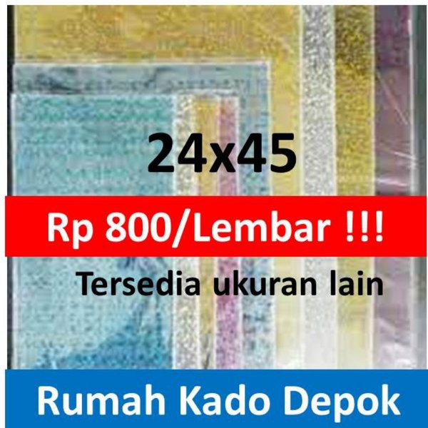 

Jual Jual 1 Pack Isi 12 lembar OPP Plastik Souvenir 24x45 Murah