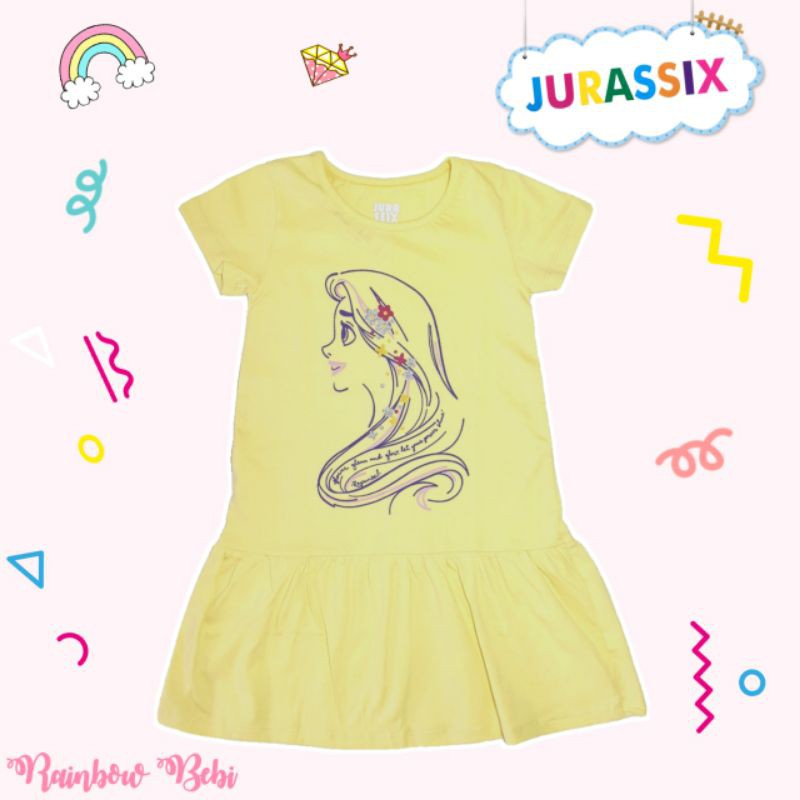 Dress Jurassix Anak Unicorn Frozen