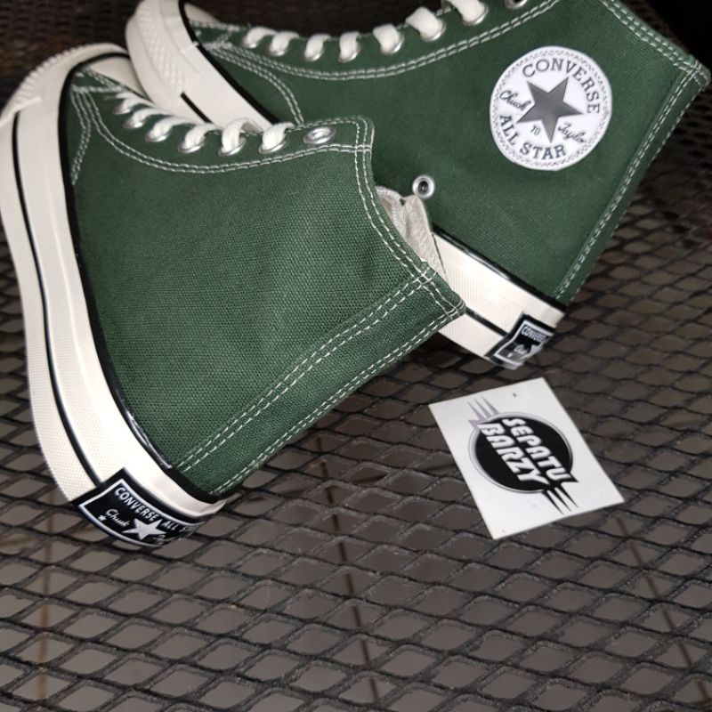 COD SEPATU CONVERSE 70S HI HIJAU TUA ARMY PREMIUM