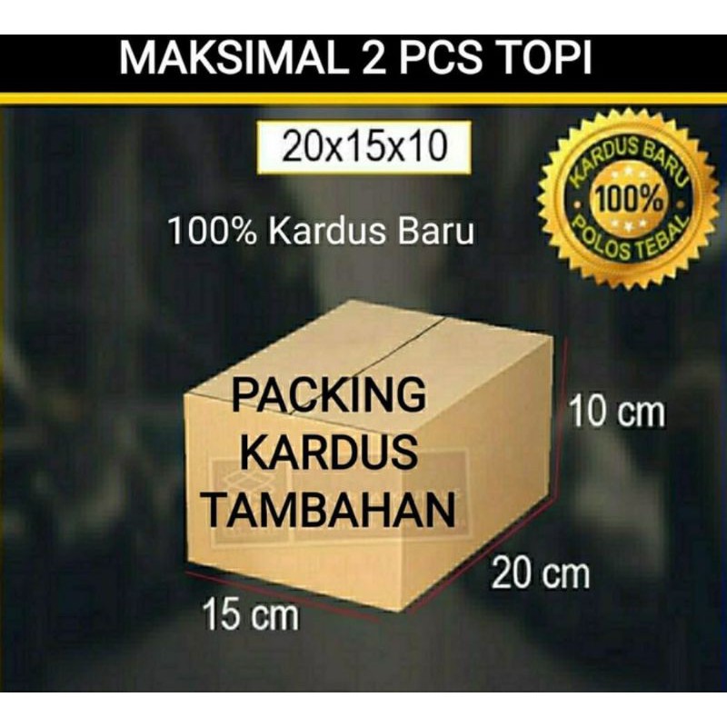 

packing kardus Tambahan ( Untuk melindungi Pesanan Topi Anda)