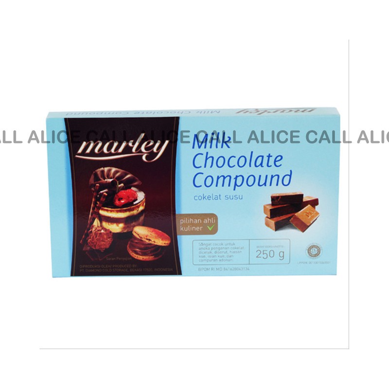 

COKELAT MARLEY MILK CHOCOLATE COMPOUND 250GR