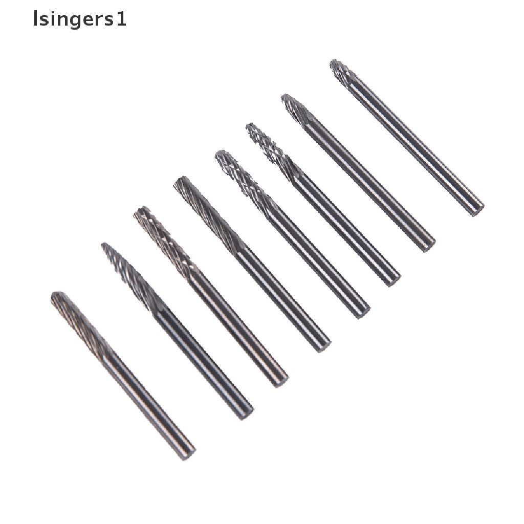 (lsingers1) Mata Bor Putar Bahan Tungsten Alloy Ukuran 3mm