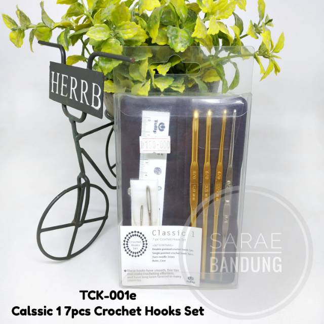 Tulip Classic 1 Crochet Hooks Set / Hakpen - Jarum Rajut Tulip