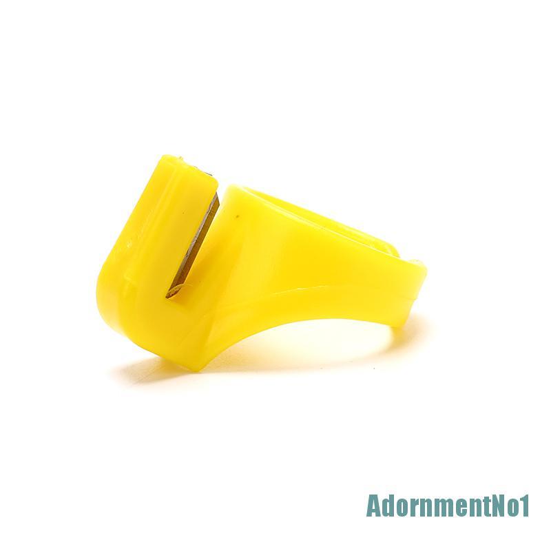 [AdornmentNo1]Plastic Thimble Sewing Ring Thread Cutter Finger Knife Sewing Craft DIY Tool