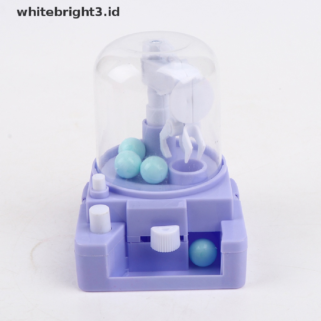 (whitebright3.id) Mainan Interaktif Mesin Capit Boneka Mini Untuk Anak