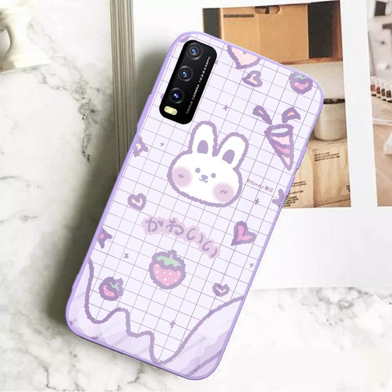 [U24] Softcase Kaca Bezel Lilac Vivo Y20 Y12S Y20S - Softcase Mirror Vivo - Case Kaca Vivo -  Softca