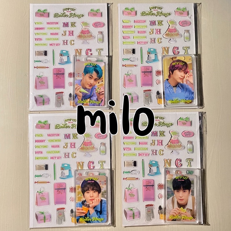 (READY BISA COD) NCT 127 Photo Holder Sticker Baker House MD Pc Doyoung Jaehyun Mark Haechan