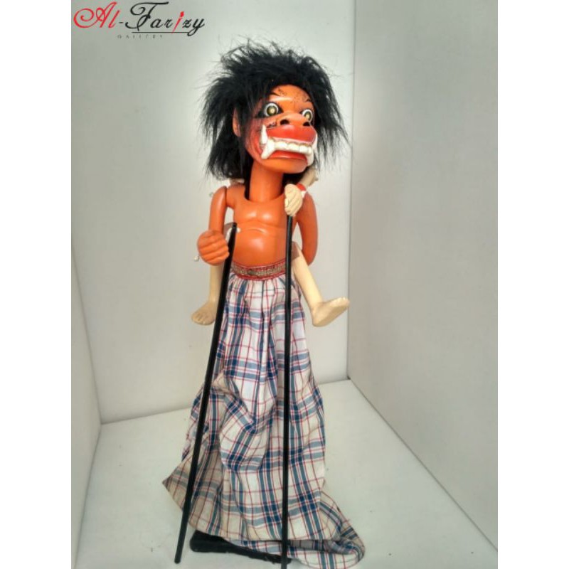 Wayang Golek buta (raksasa) gendong anak kualitas medium ukuran 60 cm