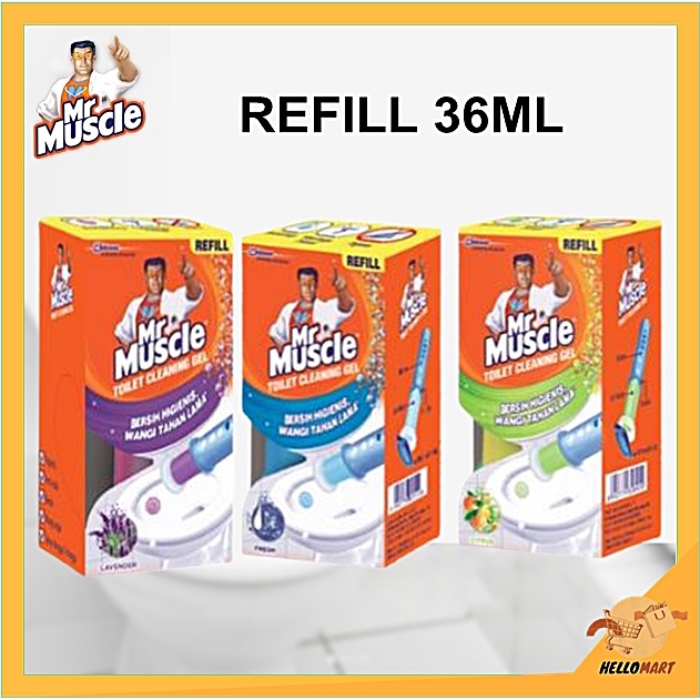 ORIGINAL Mr. Muscle Toilet Cleaning Gel REFILL 36ml / Mr Muscle Toilet Gel / HELLOMARTID