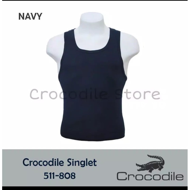 Crocodile singlet pria dewasa katun serap keringat / singlet dewasa laki halus