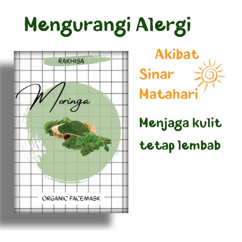 MASKER WAJAH ORGANIK 20gr 12 varian-Moringga