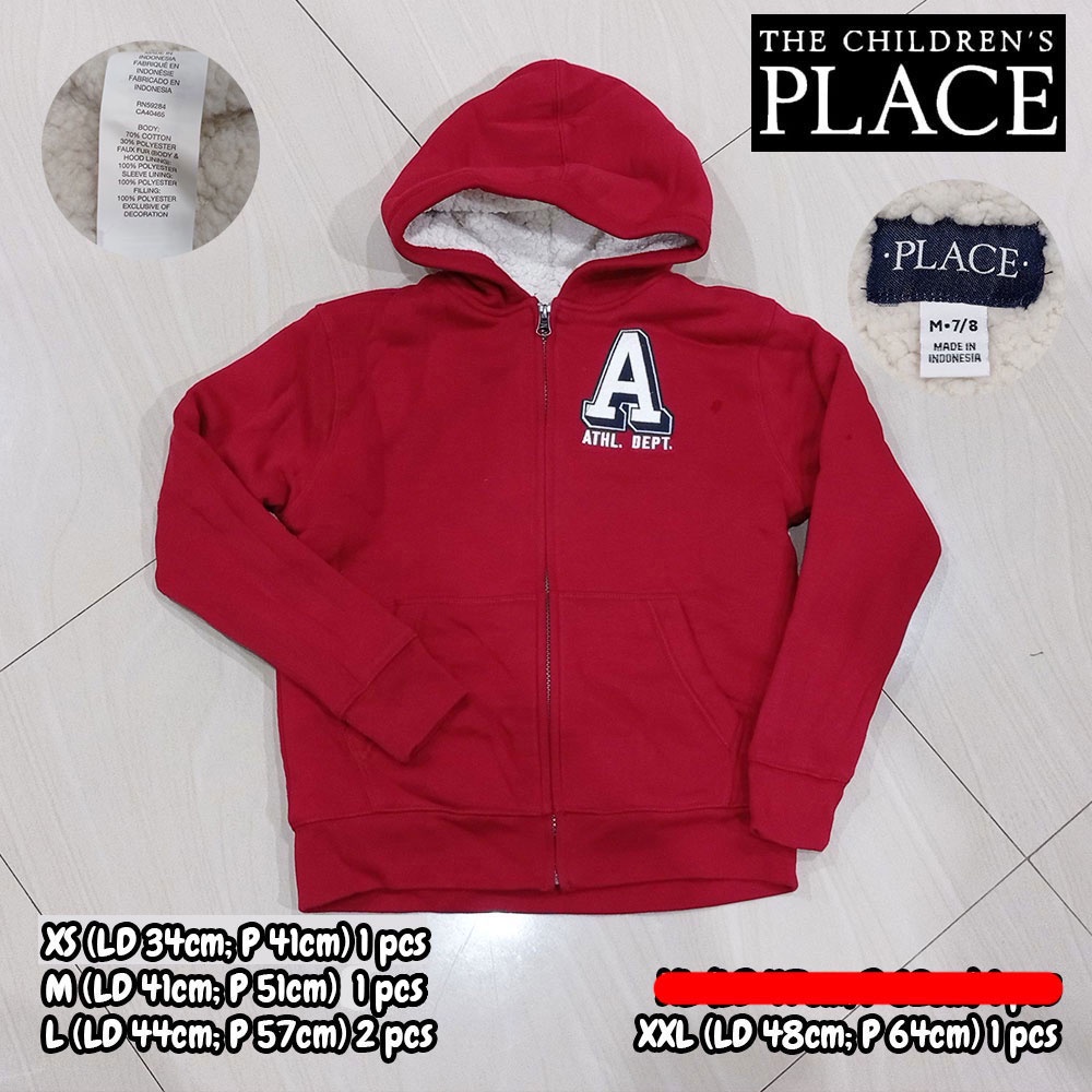 Harga Jaket Anak Fleece Tebal Merah A ATHL. DEPT. PLACE (270122-E05)