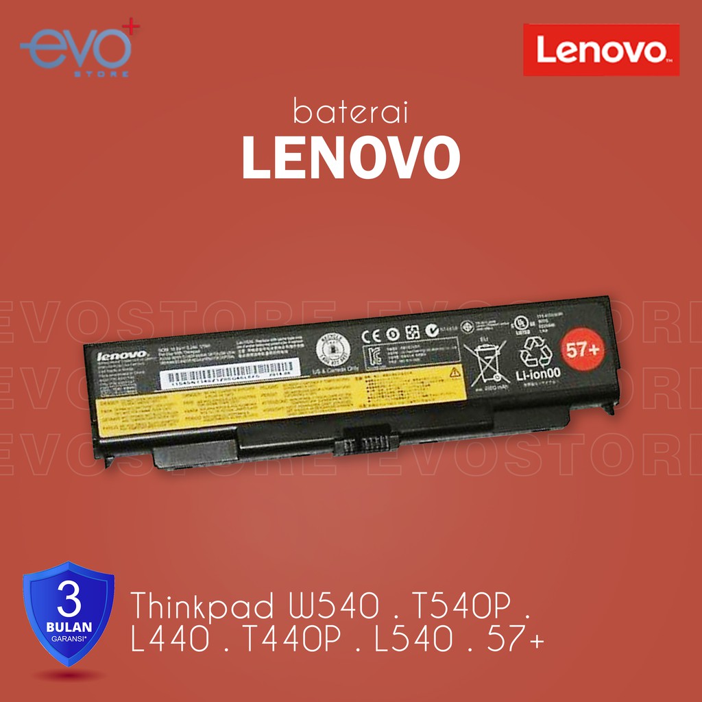 Baterai ORIGINAL Lenovo T440P L440 T540P W540 L540 57+
