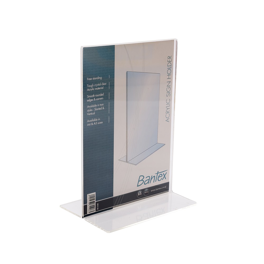 

Bantex stand up sign holder ukuran A5 - ref.8855