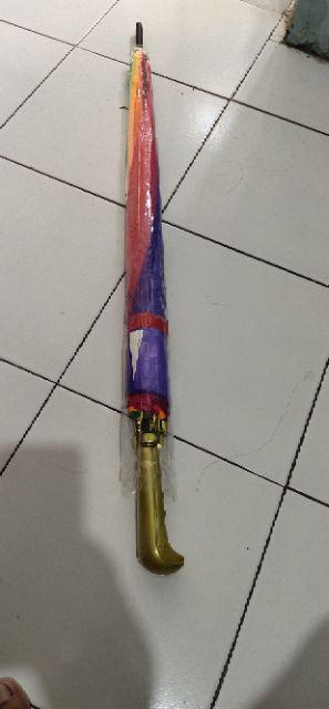 Payung Golf Warna Warni Pelangi Rainbow 16 Jari Jumbo Umbrella Payung Hujan