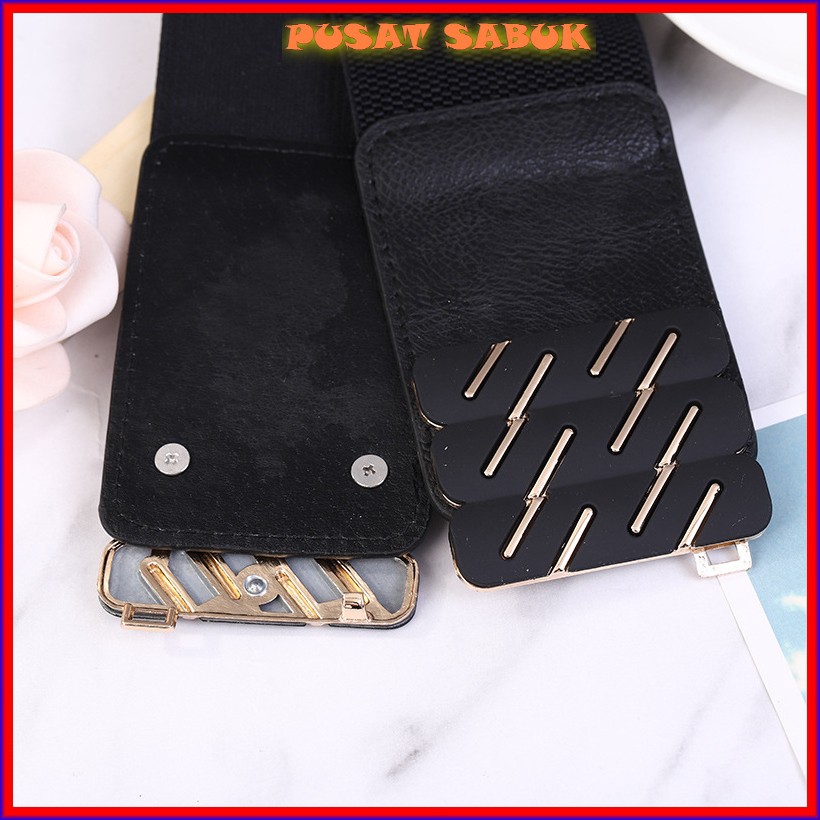 Gesper Fashion Korea Sabuk Wanita Obi Karet Women Belt Ikat Pinggang Cewek Oby Besar Jumbo Murah cm