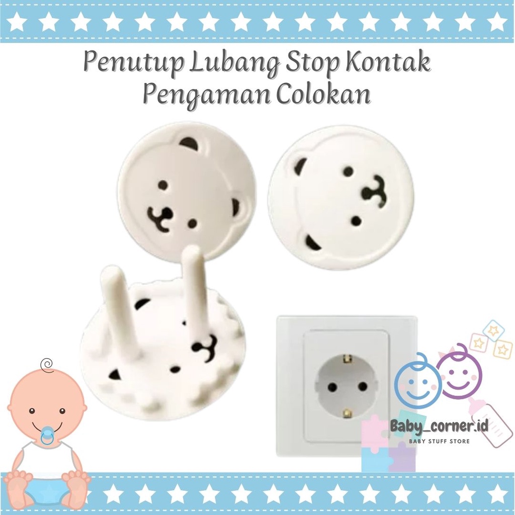 Penutup Lubang Stop Kontak| Pelindung Colokan Listrik dari Anak-Anak/Pengaman Stop Kontak/Induktor Colokan Listrik/Tutup Saklar