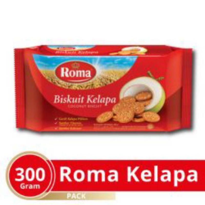 Biskuit Roma Kelapa 300g/roti kering