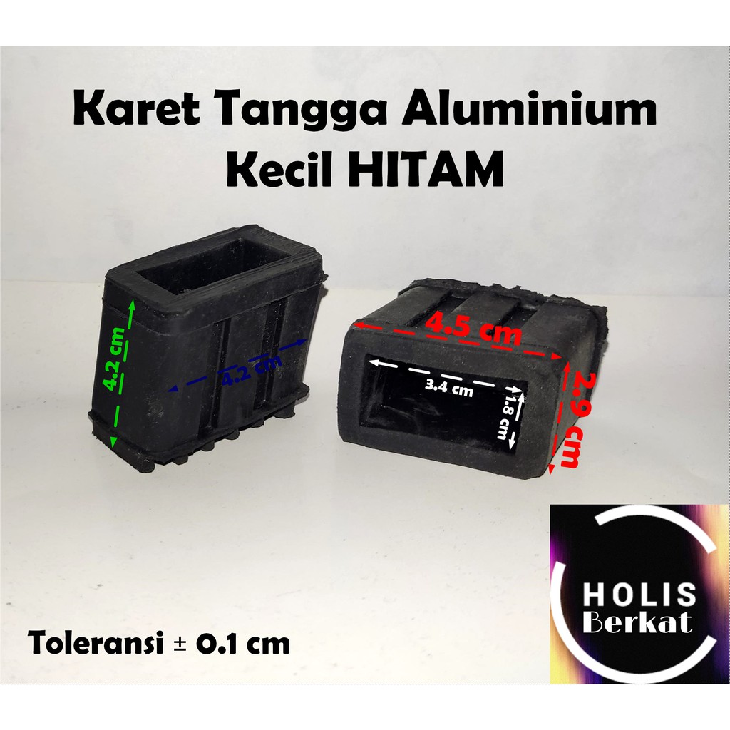 Karet Tangga Aluminium Kecil HITAM