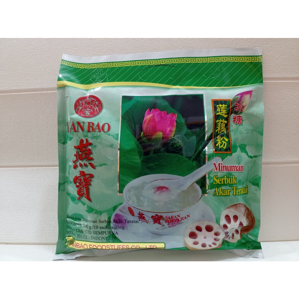 

Tepung Teratai Yan Bao 300g /10 sachet @30g Untuk Asam Lambung