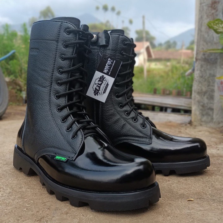 SEPATU PDL MARCHAZ KULIT SAPI ASLI SEPATU PDL DINAS LAPANGAN TNI POLRI SECURITY SATPAM