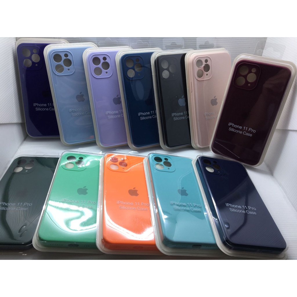 Clear Tpu case iphone 6 / XS MAX / 11 pro / case macaron / silikon / LOGO IPHONE / 7 / 8 /  7plus / 8plus / 11 pro max / 6plus BAHAN TEBAL