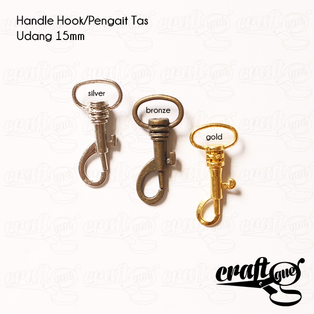 Handle Hook/Pengait Tas Udang 15mm (Pairs = 2pcs)