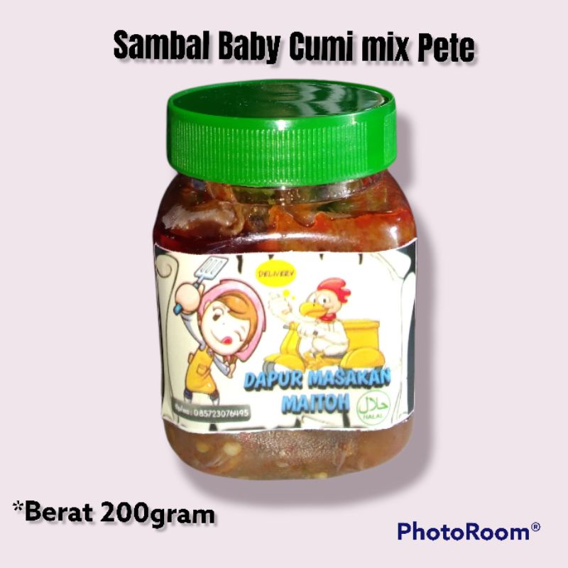 

Sambal Baby Cumi mix Pete / Jengkol