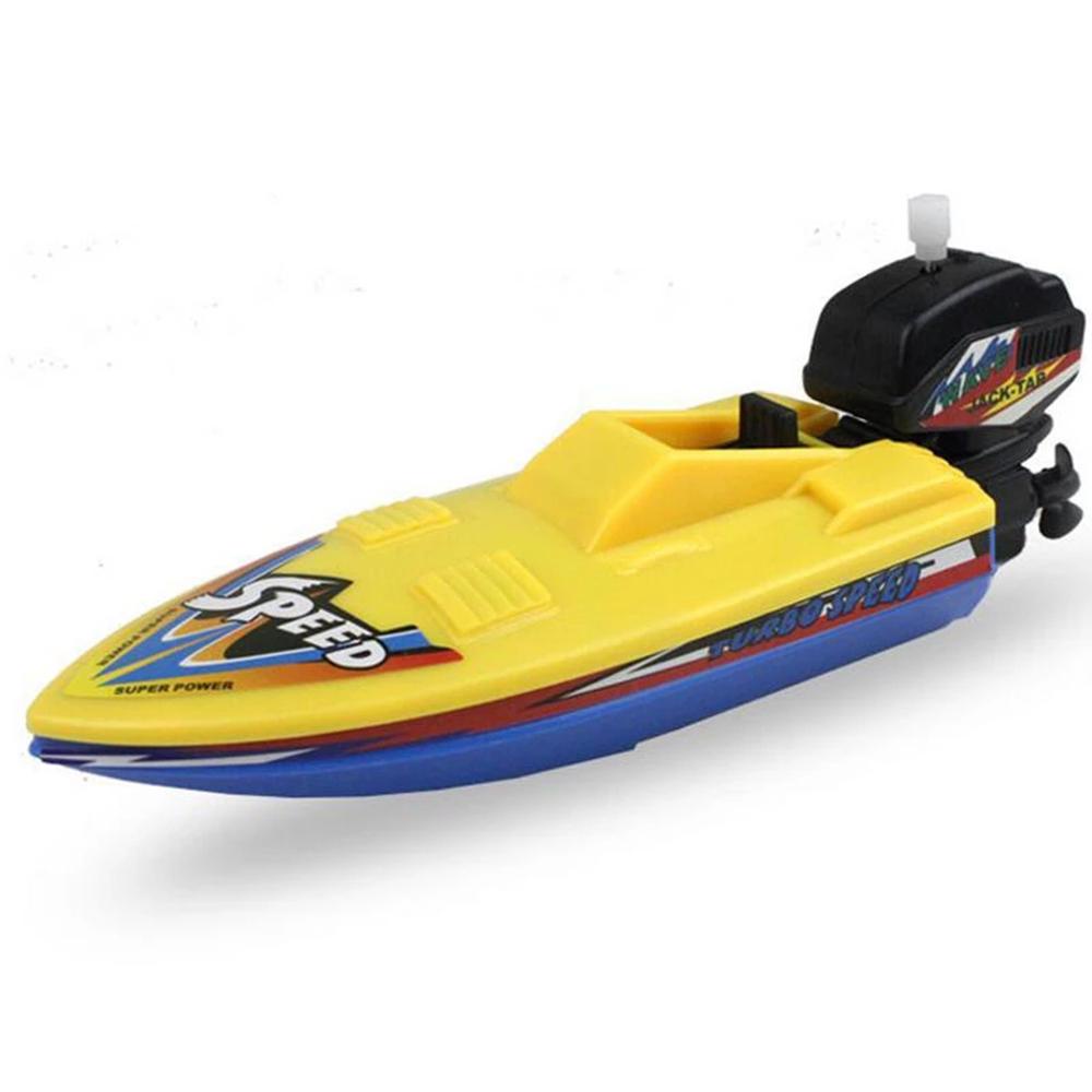 REBUY Rebuy Wind Up Toy Mainan Mandi Bathtub Klasik Shower Speed Boat Kapal