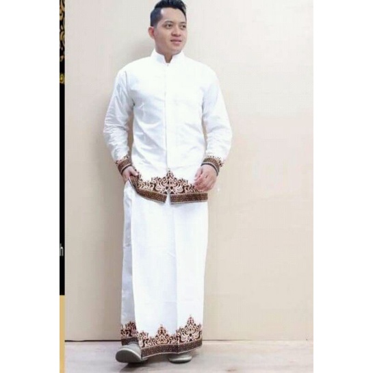 Setelan Batik Kemeja Panjang dan Sarung