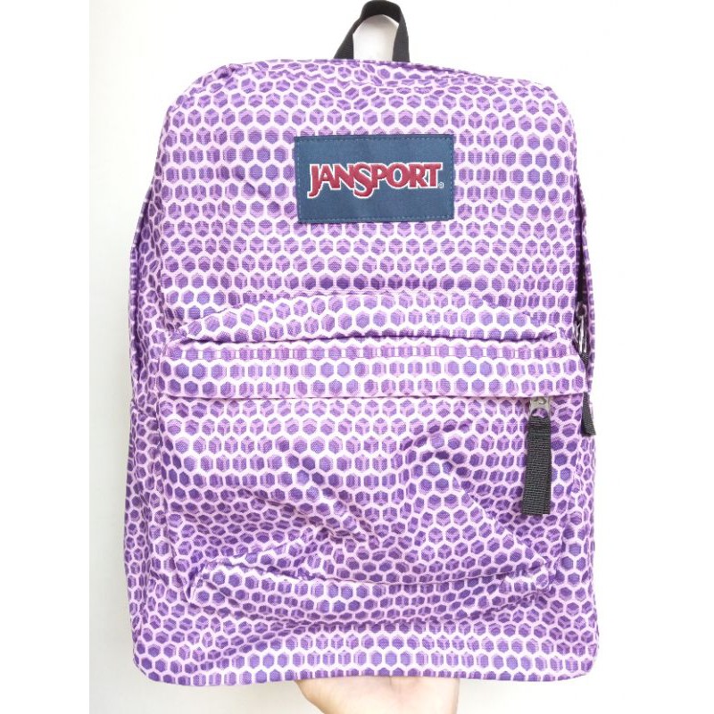 Jansport Superbreak Urban Optical Purple 25L Tas Jansport Original Backpack Jansport Original