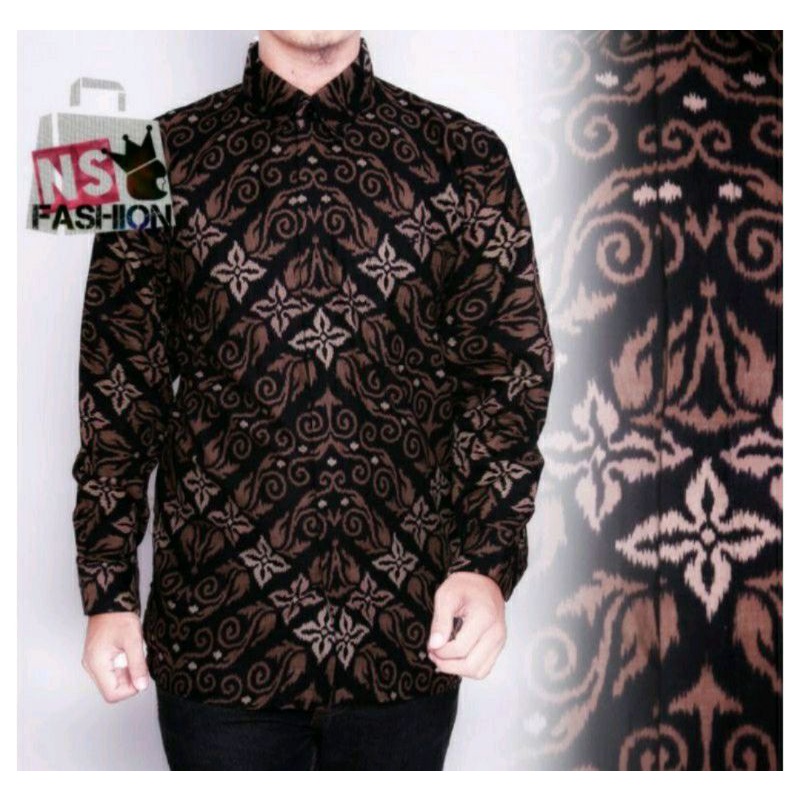 Batik Pria Katun Premium Halus Pria Kemeja Panjang Terbaru motif terkini