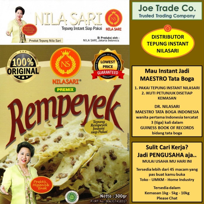 

NEW Tepung Rempeyek 300 gr Tepung Instant Premix Nilasari