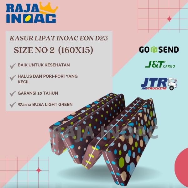 KASUR BUSA LIPAT INOAC EON D23 160X15 ORIGINAL INOAC GARANSI 10 TAHUN - RAJAINOAC