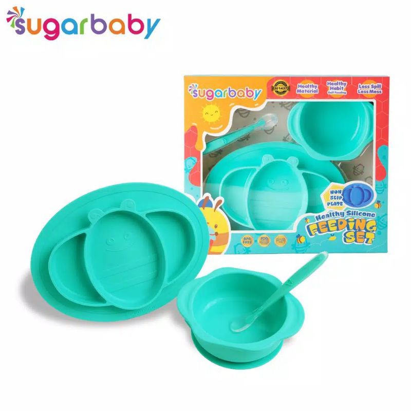 Sugar Baby Healty Silicone Feeding Set 3