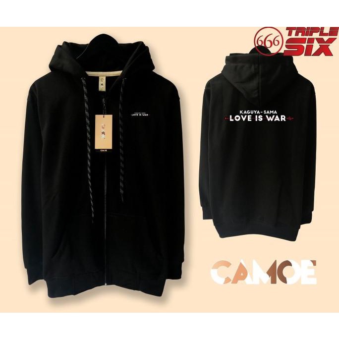 Jaket Hoodie zipper Anime Kaguya Sama Love is war Logo